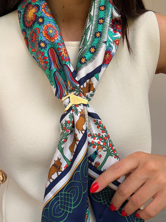 Anneau de foulard Hermès - Modèle tête de cheval