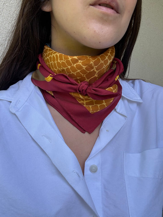 Celine Scarf – Stirrups and Snake Design
