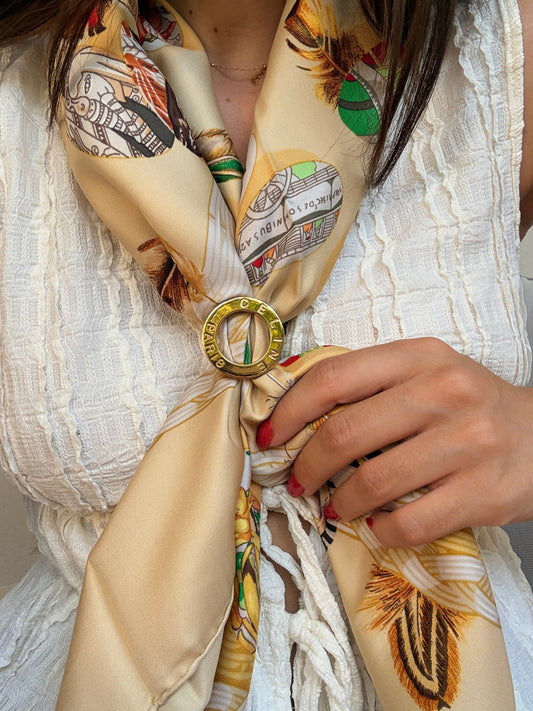 Anneau de foulard Céline vintage
