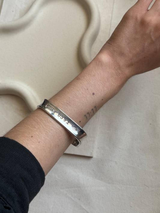 Jonc Tiffany & Co vintage – Carré en argent