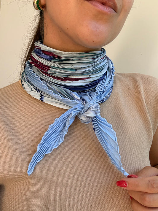 Foulard Hermès plissé – Modèle Céramique Ottomane
