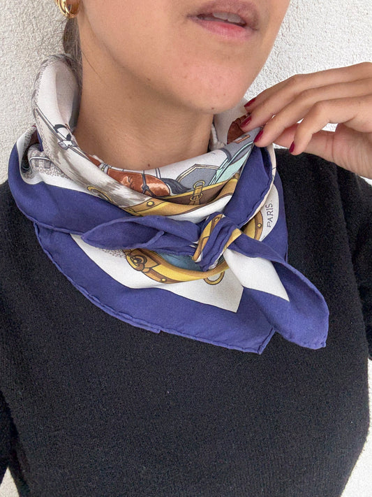 Foulard Hermès – Modèle Le Tour du Monde en 80 jours