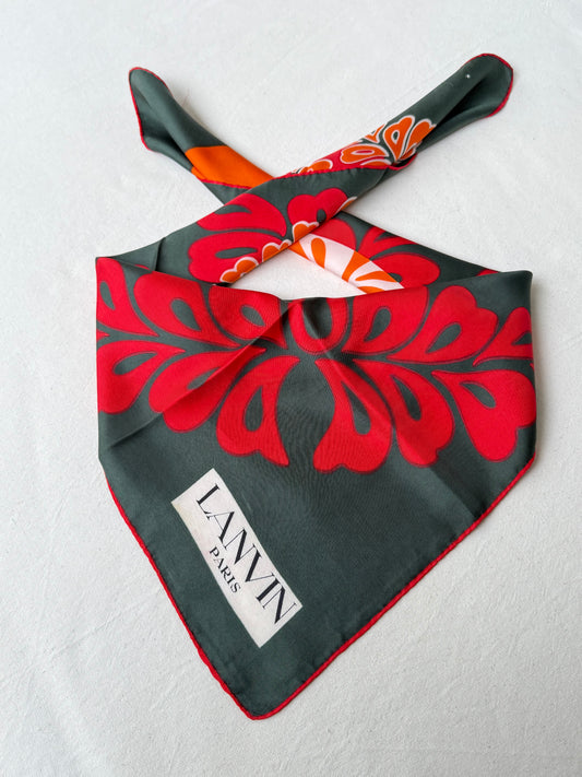 Foulard Lanvin – Motifs floraux