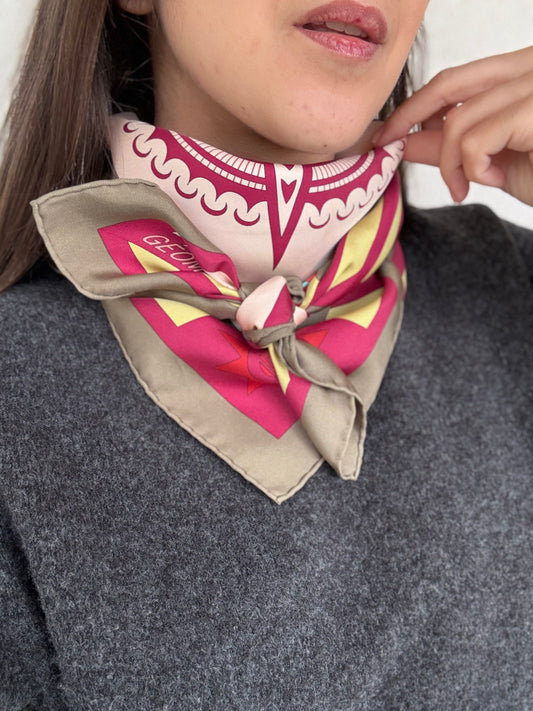 Hermès Scarf – Géométrie Crétoise Design