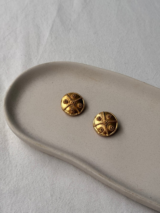 Boucles d’oreilles Anica vintage - Motifs floraux