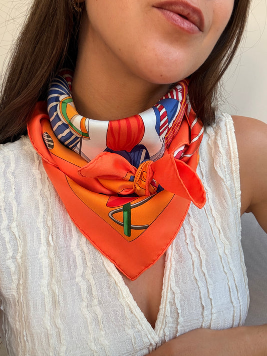 Foulard Hermès – Modèle Charmes des Plages Normandes