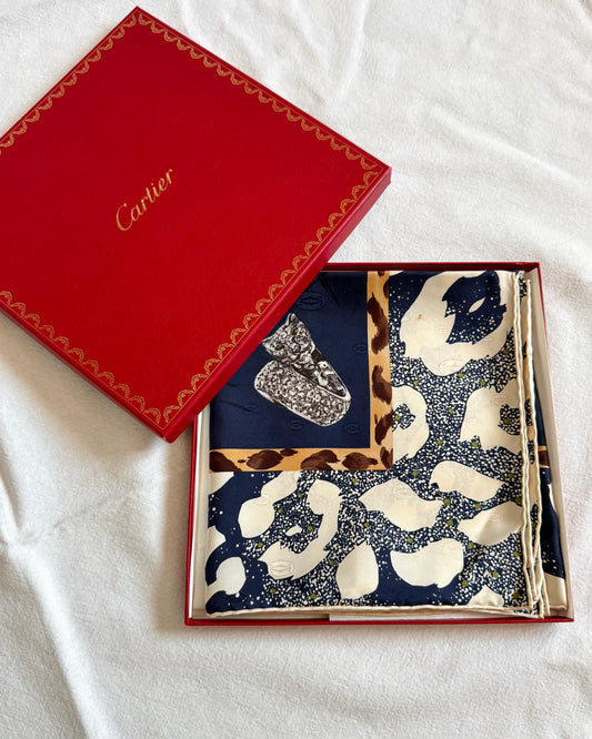 Foulard Cartier - Panthères et Joallerie