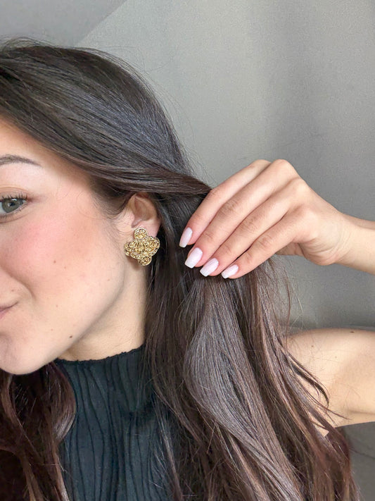 Boucles d’oreilles Chanel vintage - Trèfles CC