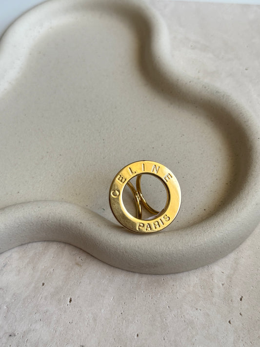 Anneau de foulard Céline vintage