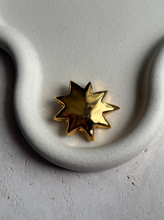 Broche Christian Lacroix vintage - Soleil doré