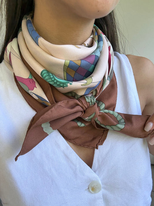 Foulard Hermès – Modèle Les Folies du Ciel