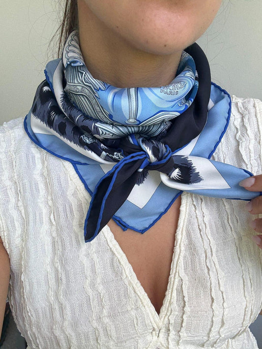 Foulard Hermès – modèle Plumets du Roy édition limitée