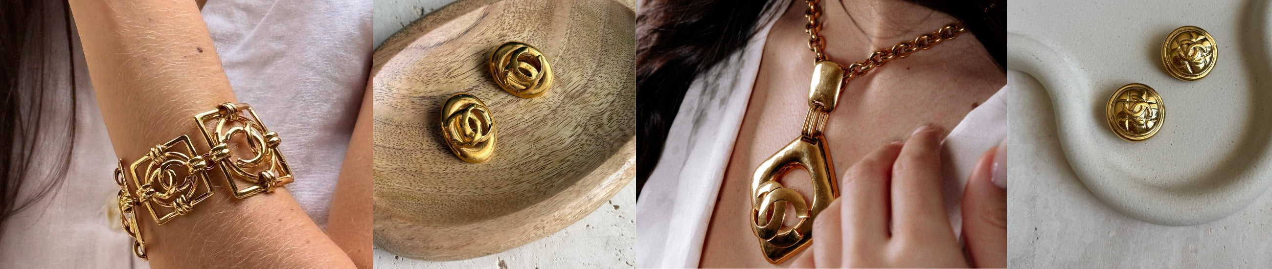 Chanel logo: history of the double C on vintage jewelry – La Fille des ...