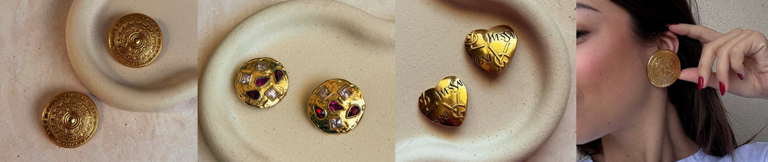Boucle d'oreille Yves Saint Laurent vintage : audace et élégance à travers les décennies