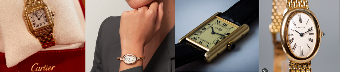 Montres Cartier vintage emblématiques : Tank, Santos et Panthère