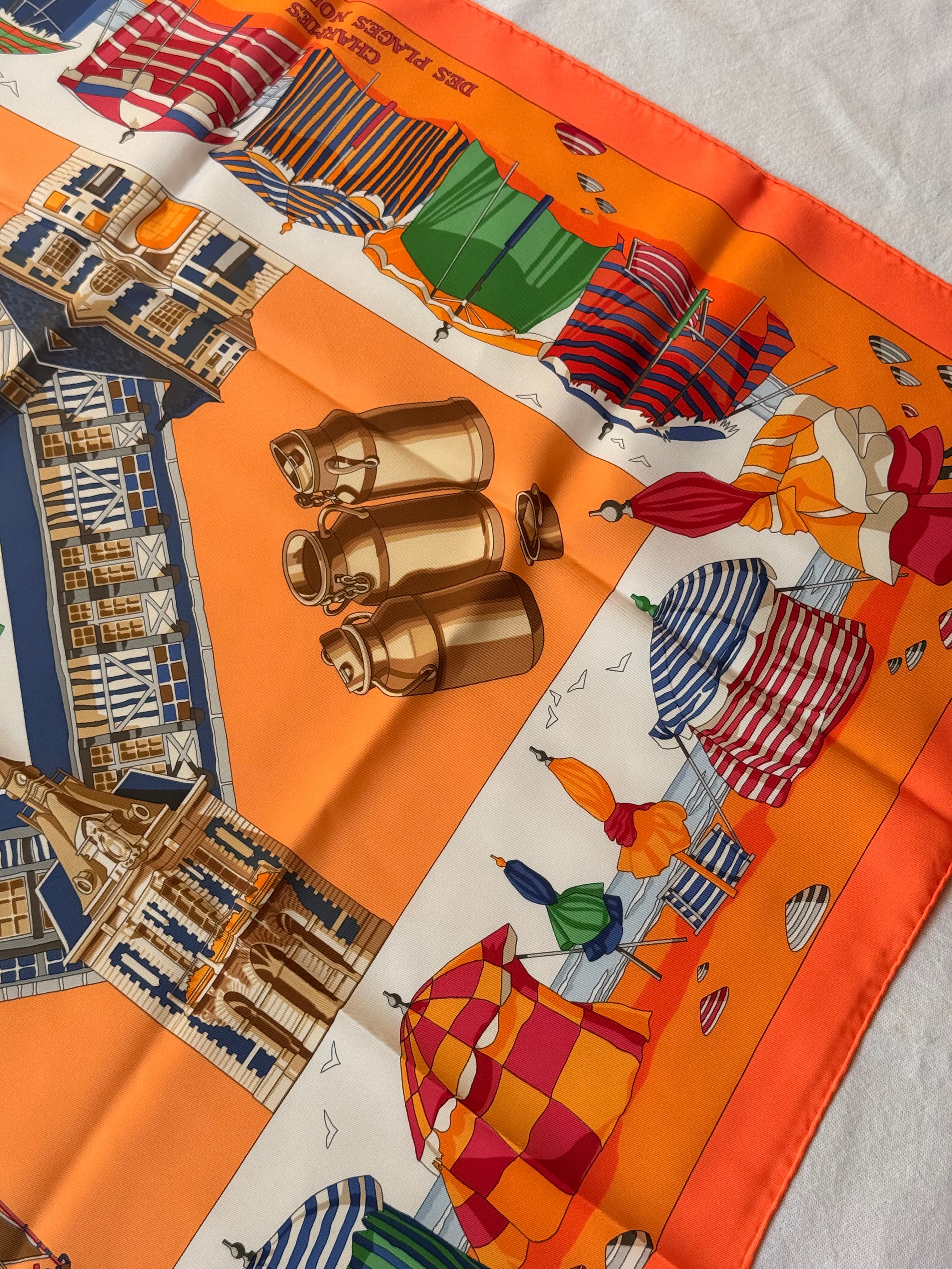 Foulard Hermès – Modèle Charmes des Plages Normandes