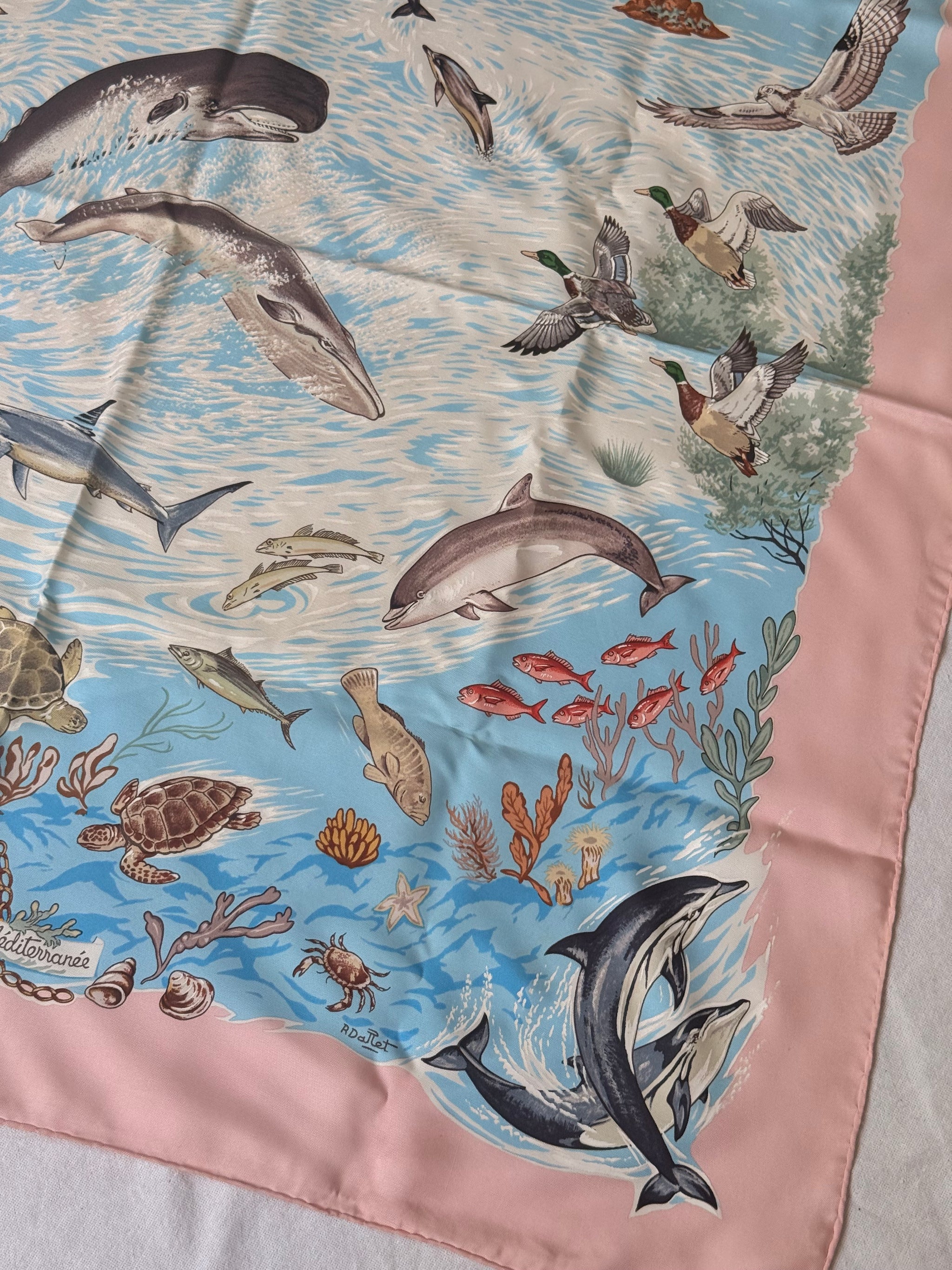 Foulard Hermès – Modèle La vie précieuse de la Méditerranée