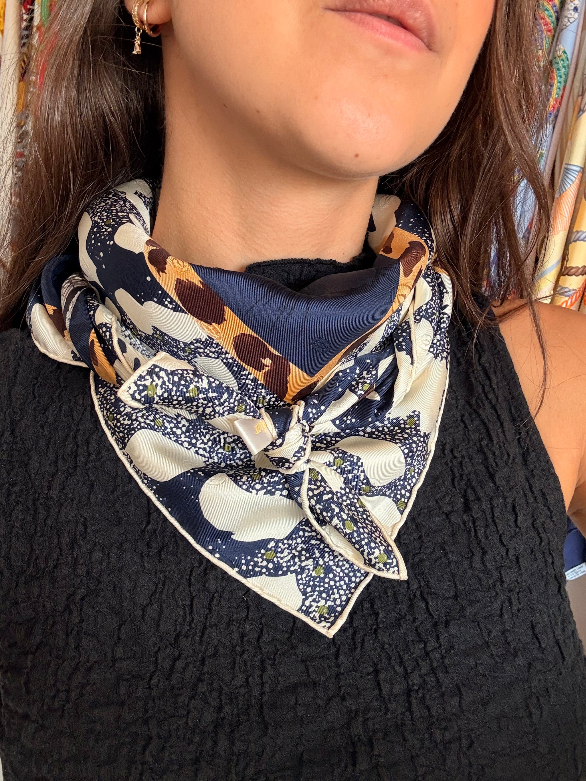 Foulard Cartier - Panthères et Joallerie