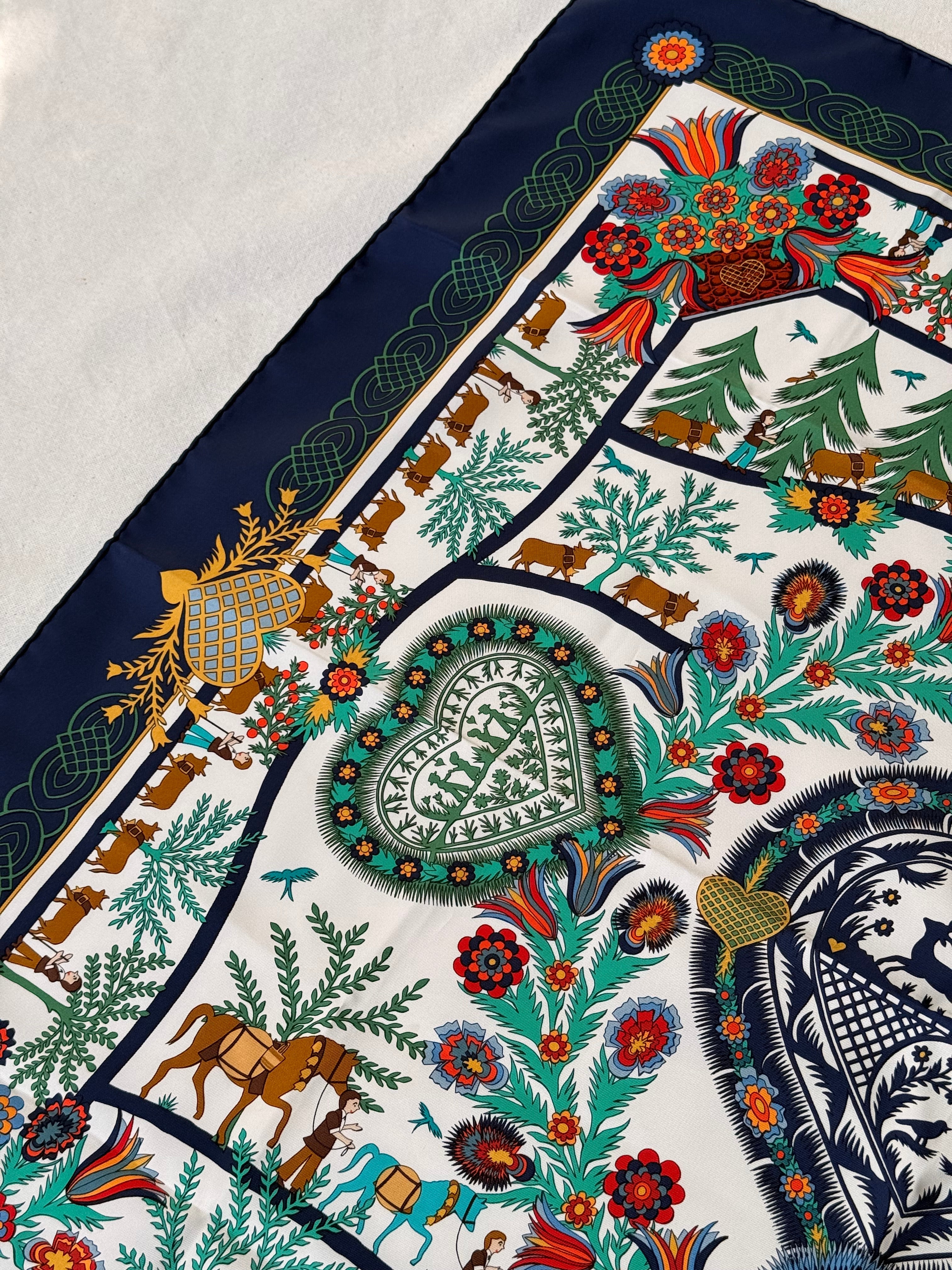 Foulard Hermès – Modèle Découpages