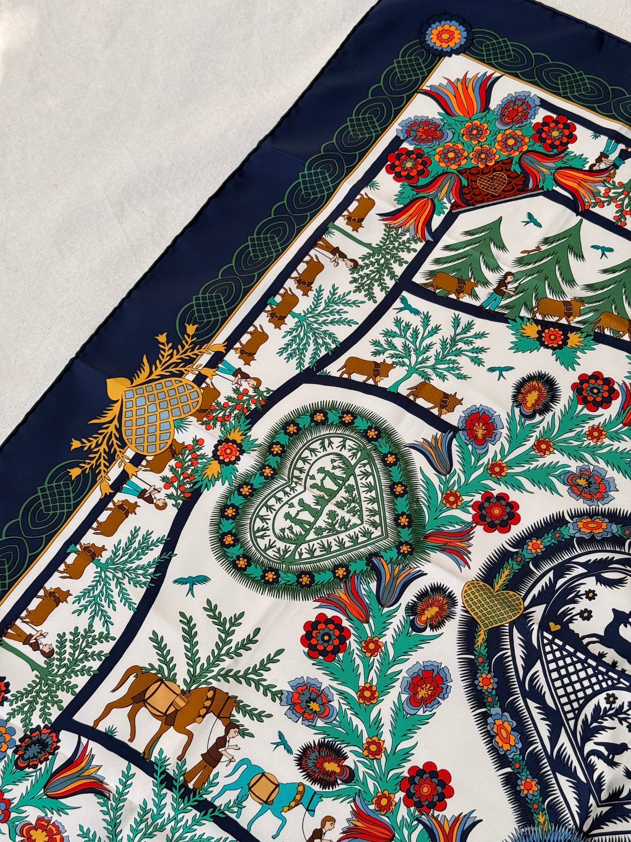 Foulard Hermès – Modèle Découpages