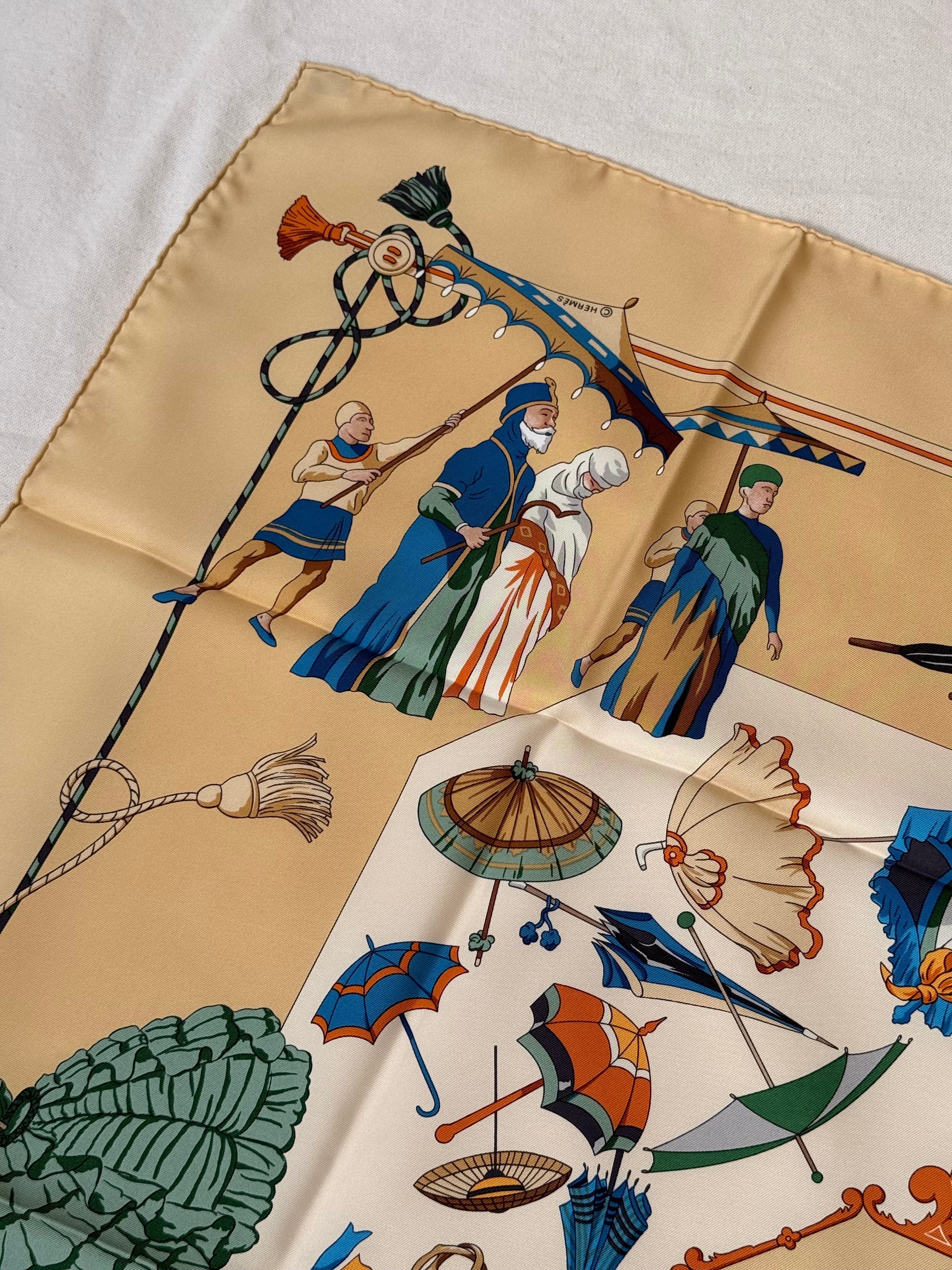 Foulard Hermès – Modèle Ombrelles et Parapluies