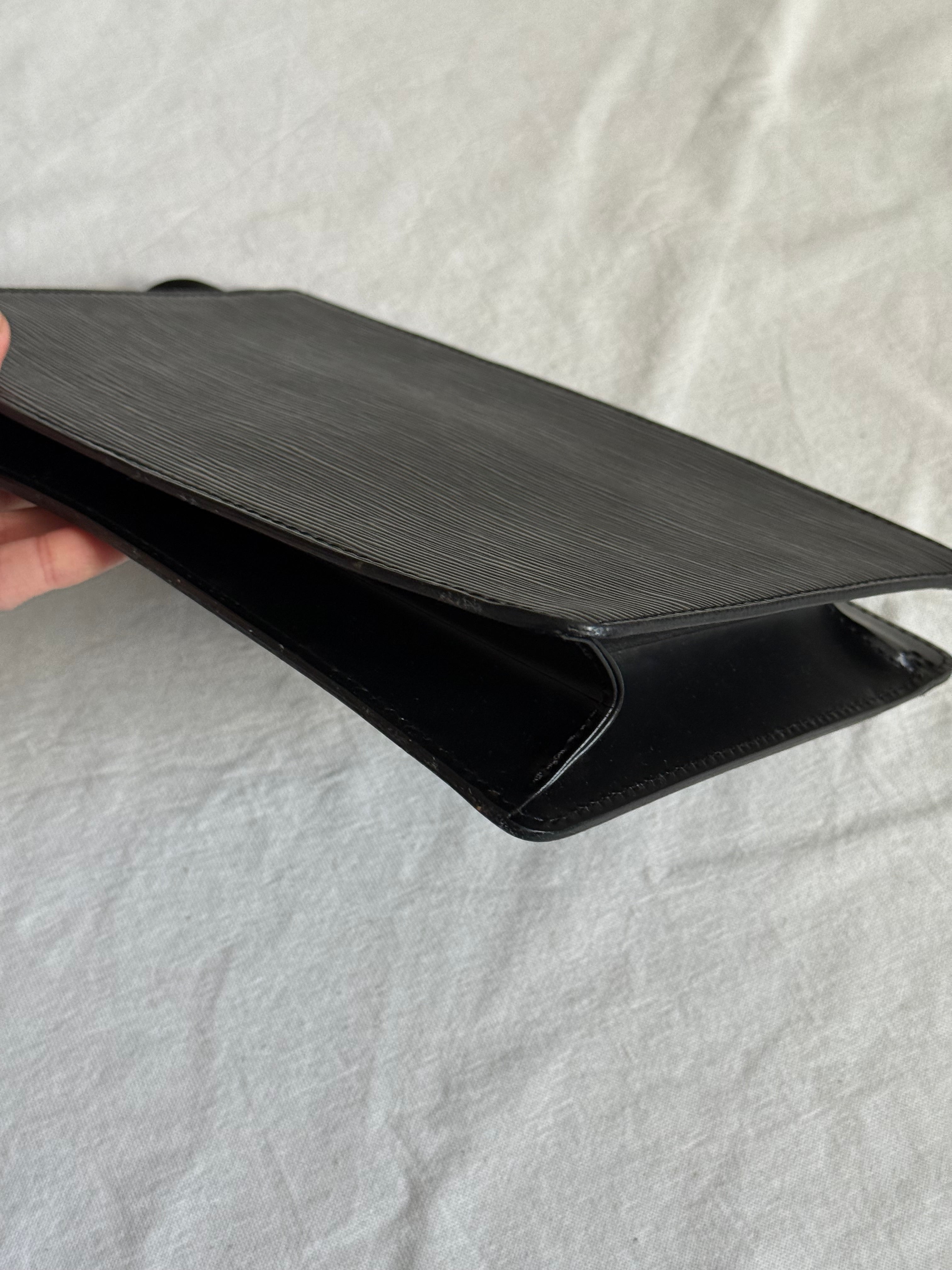 Pochette Louis Vuitton vintage - Cuir épi noir