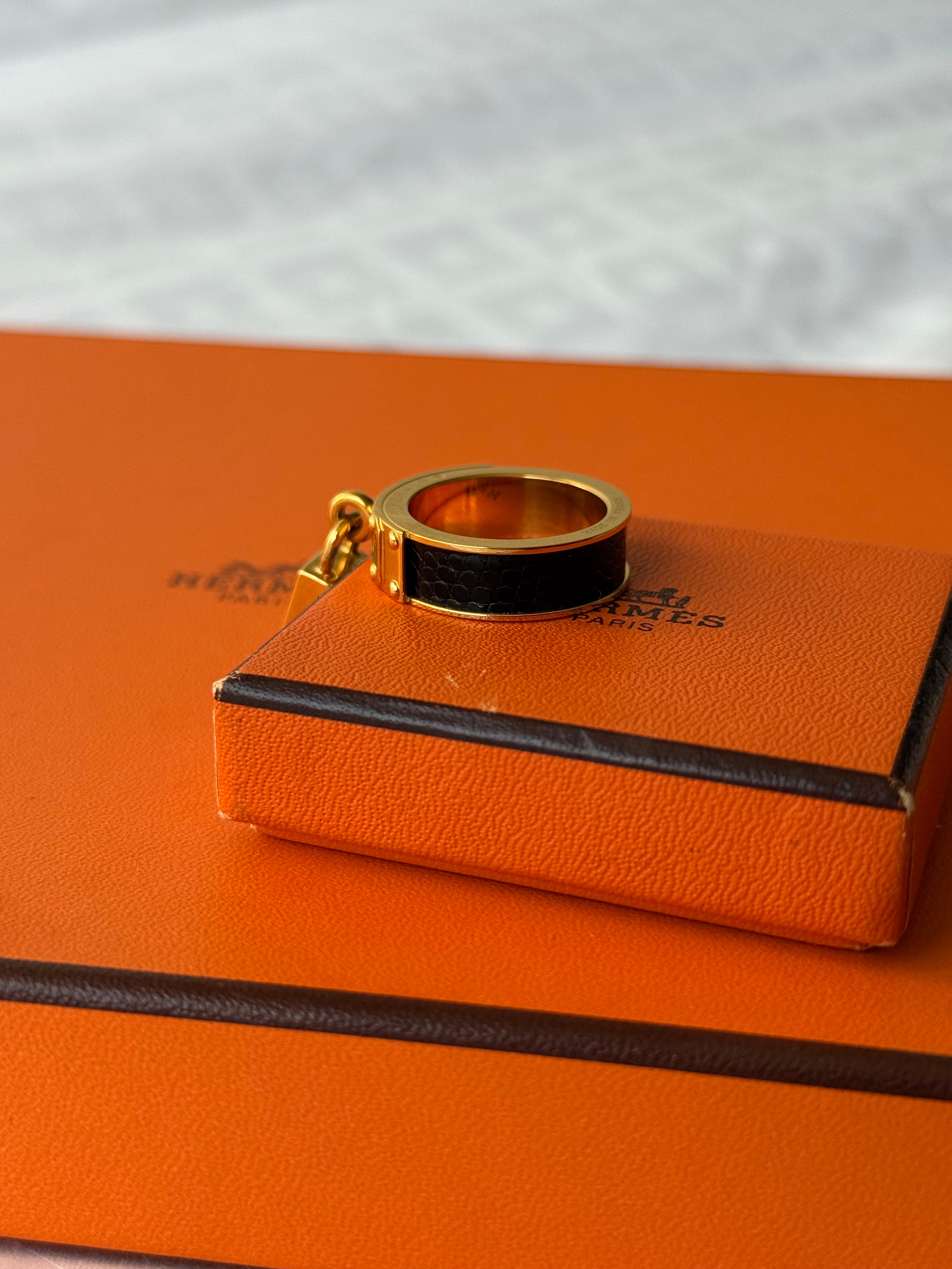 Anneau de foulard Hermès - modèle cadenas kelly