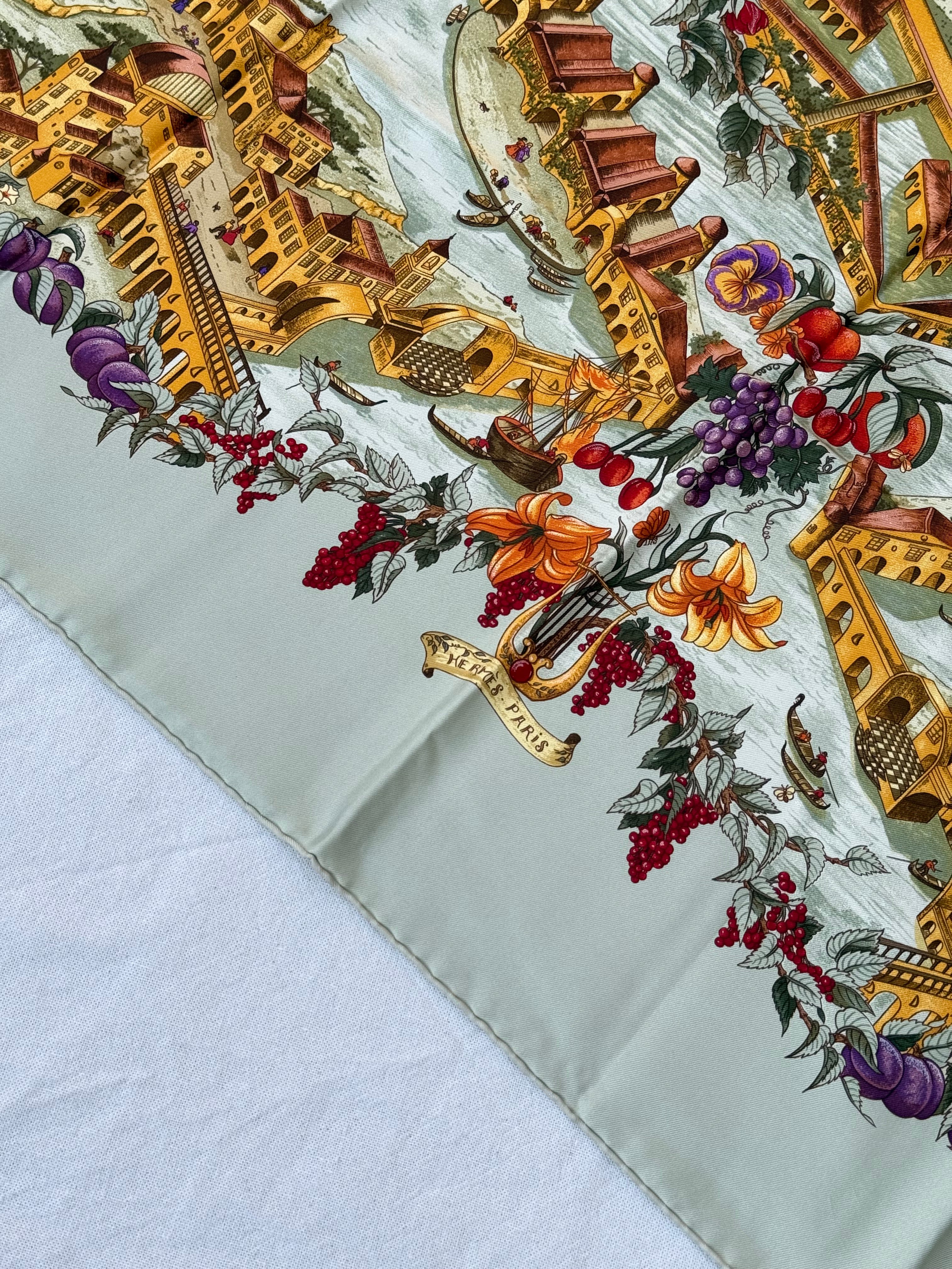 Foulard Hermès – Modèle Au pays de Cocagne