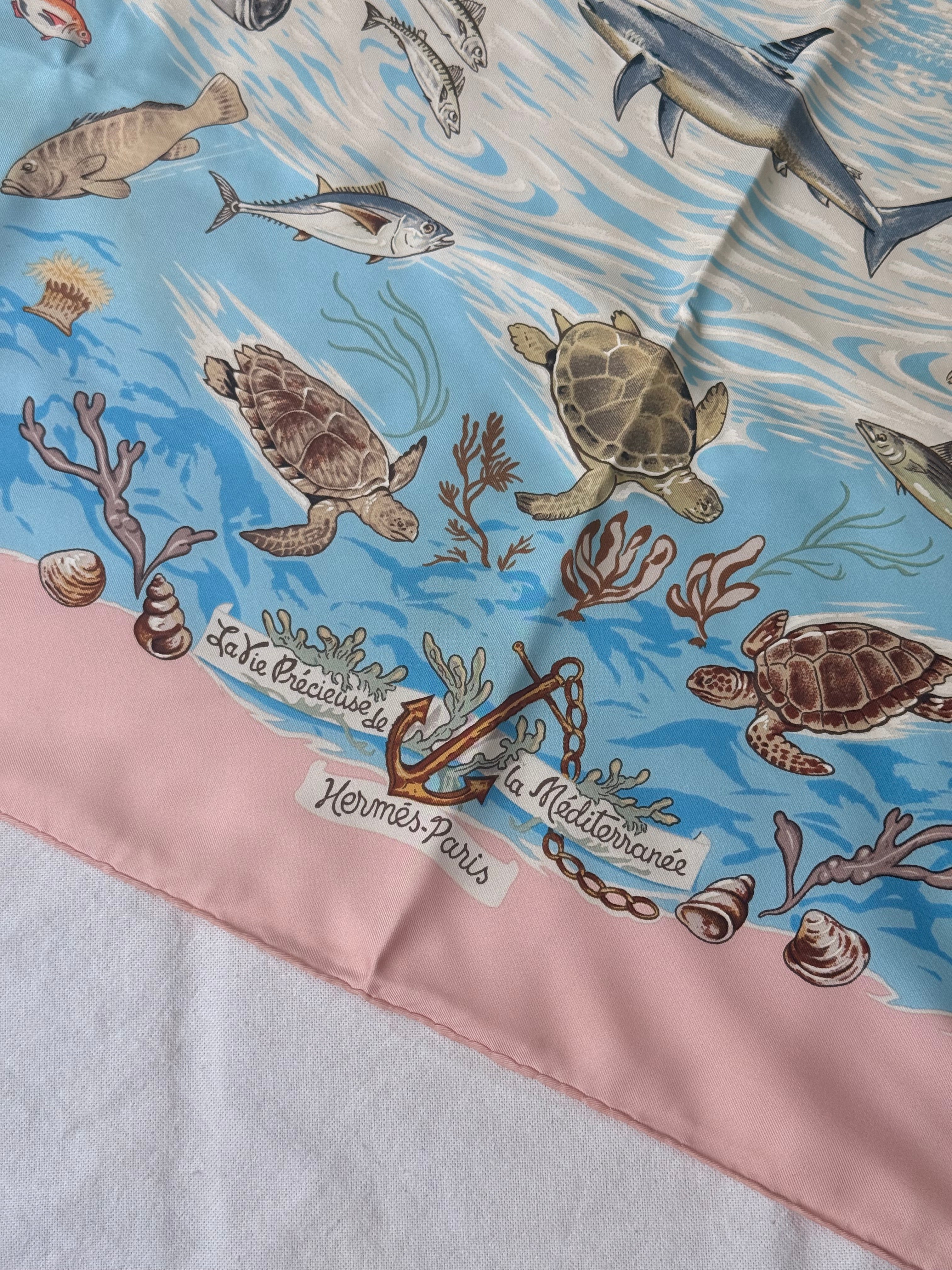 Foulard Hermès – Modèle La vie précieuse de la Méditerranée