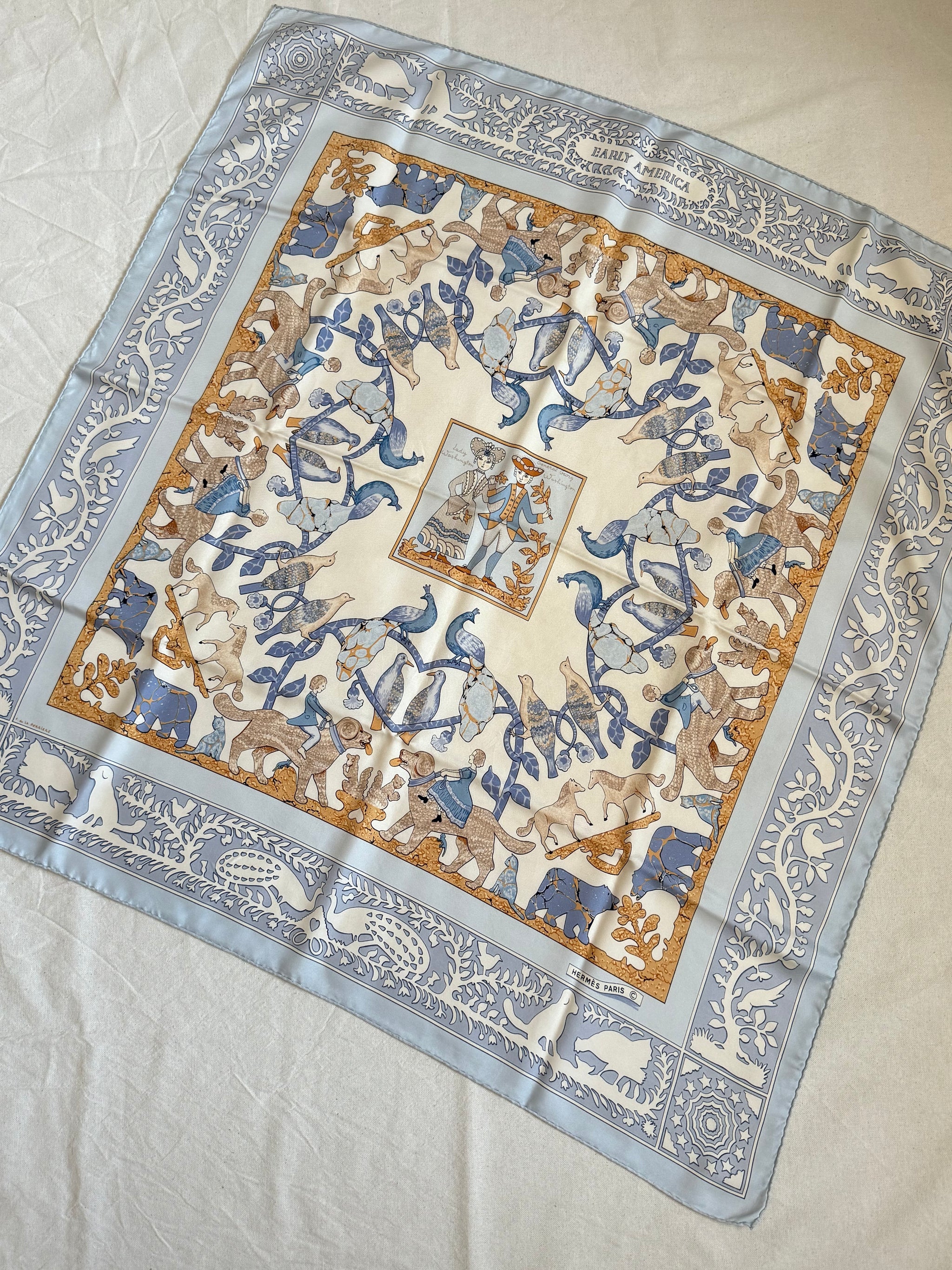 Foulard Hermès – Modèle Early America