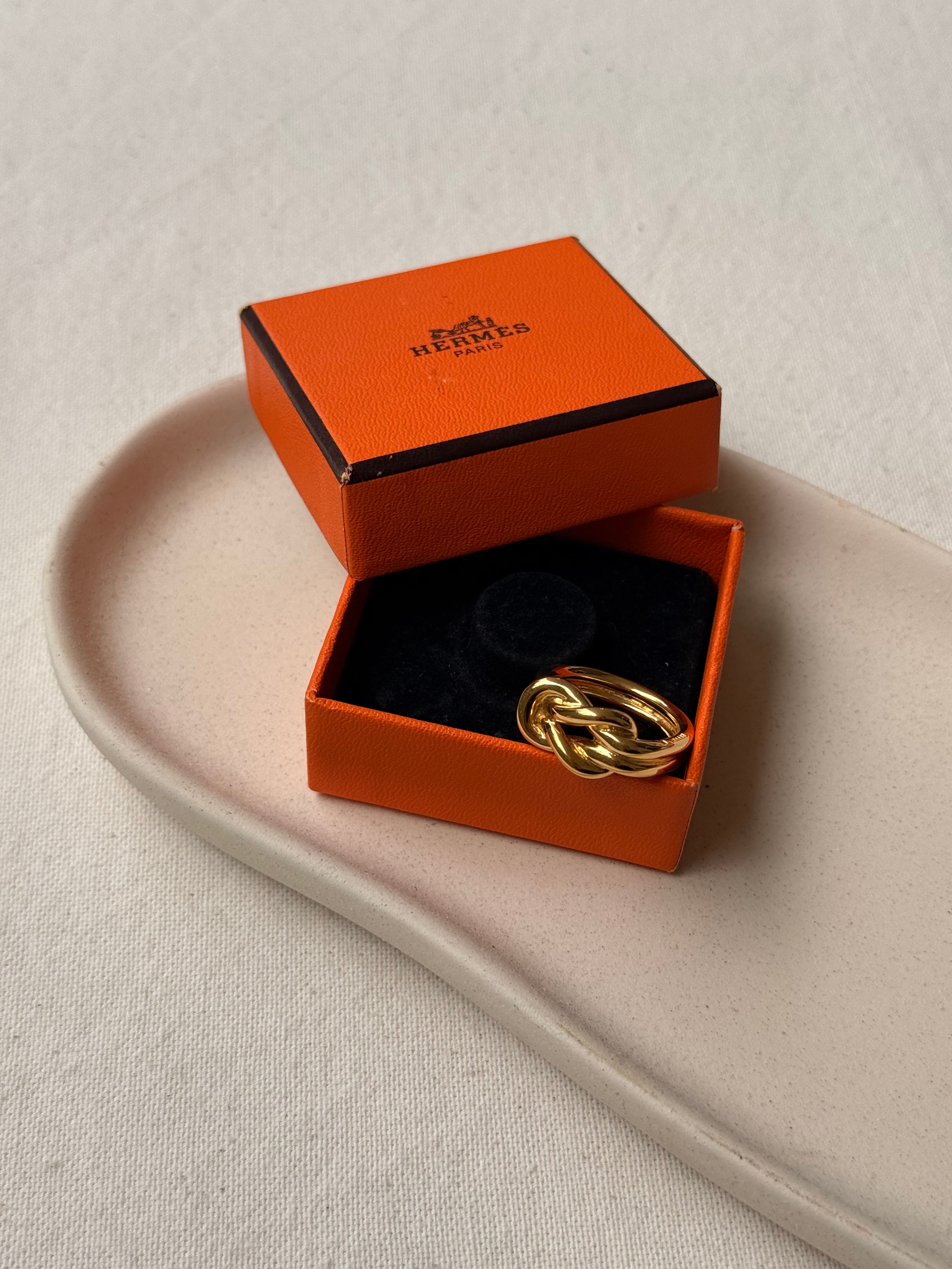 Anneau de foulard Hermès - Modèle nœud marin