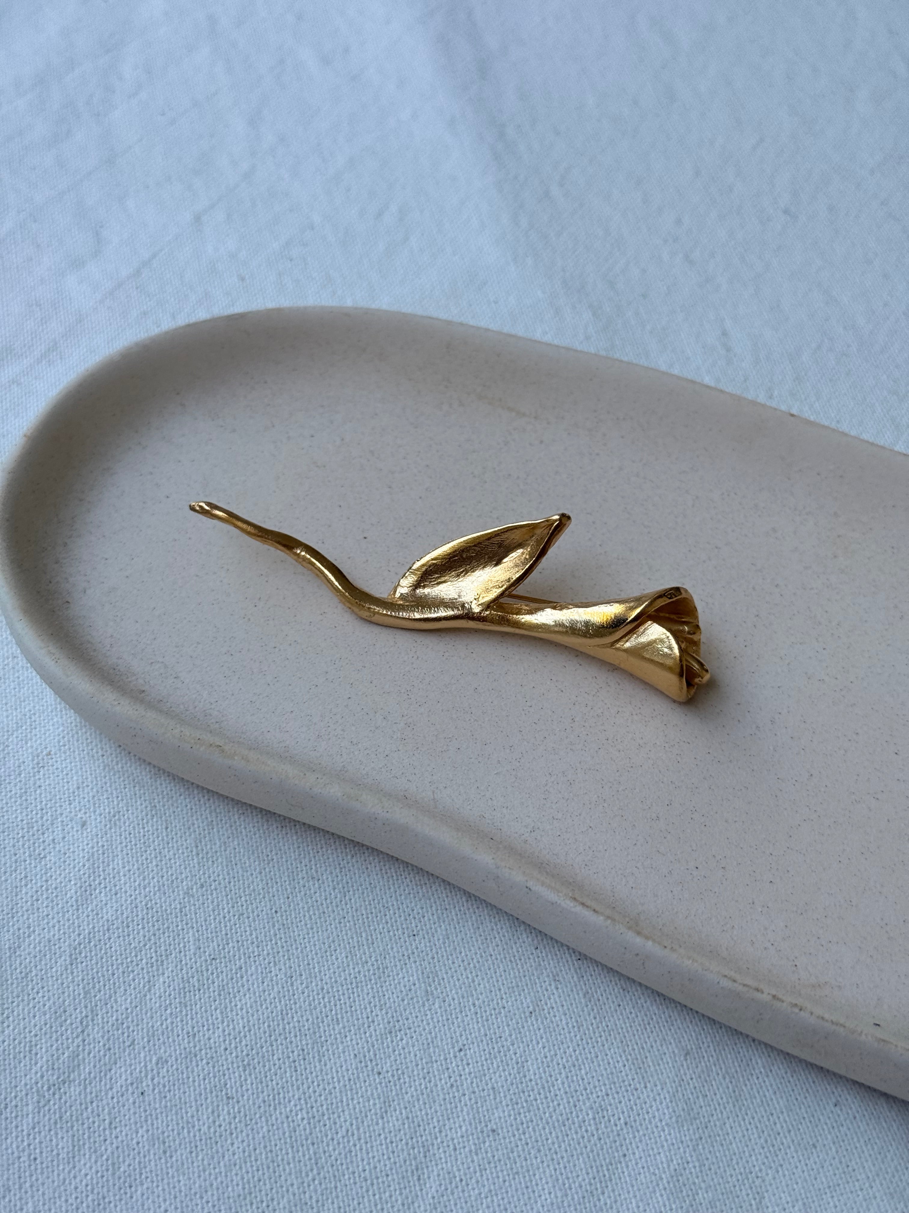 Broche Il Était Une Fois vintage - Rose dorée