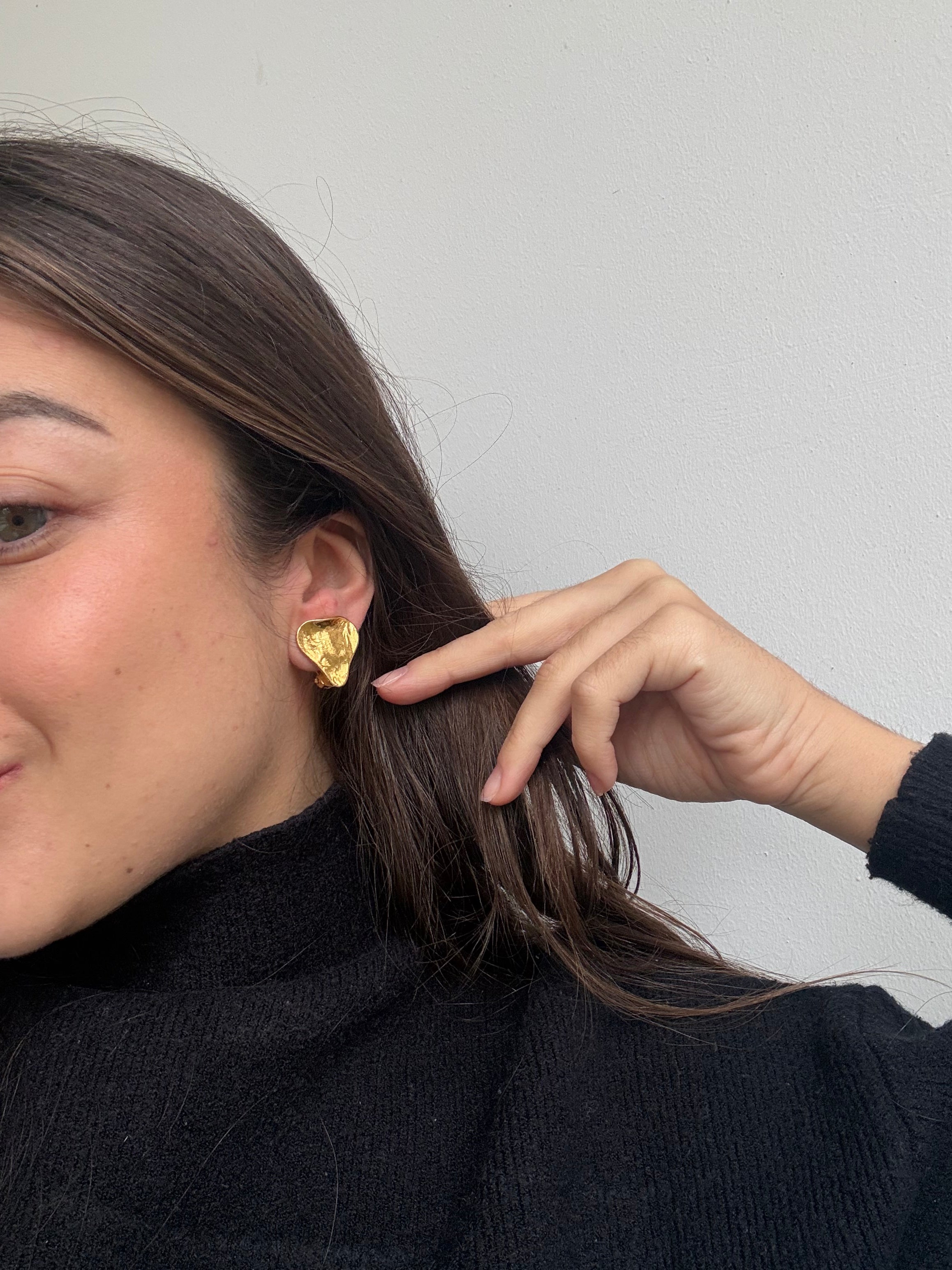 Boucles d’oreilles YSL vintage - Petits cœurs dorés