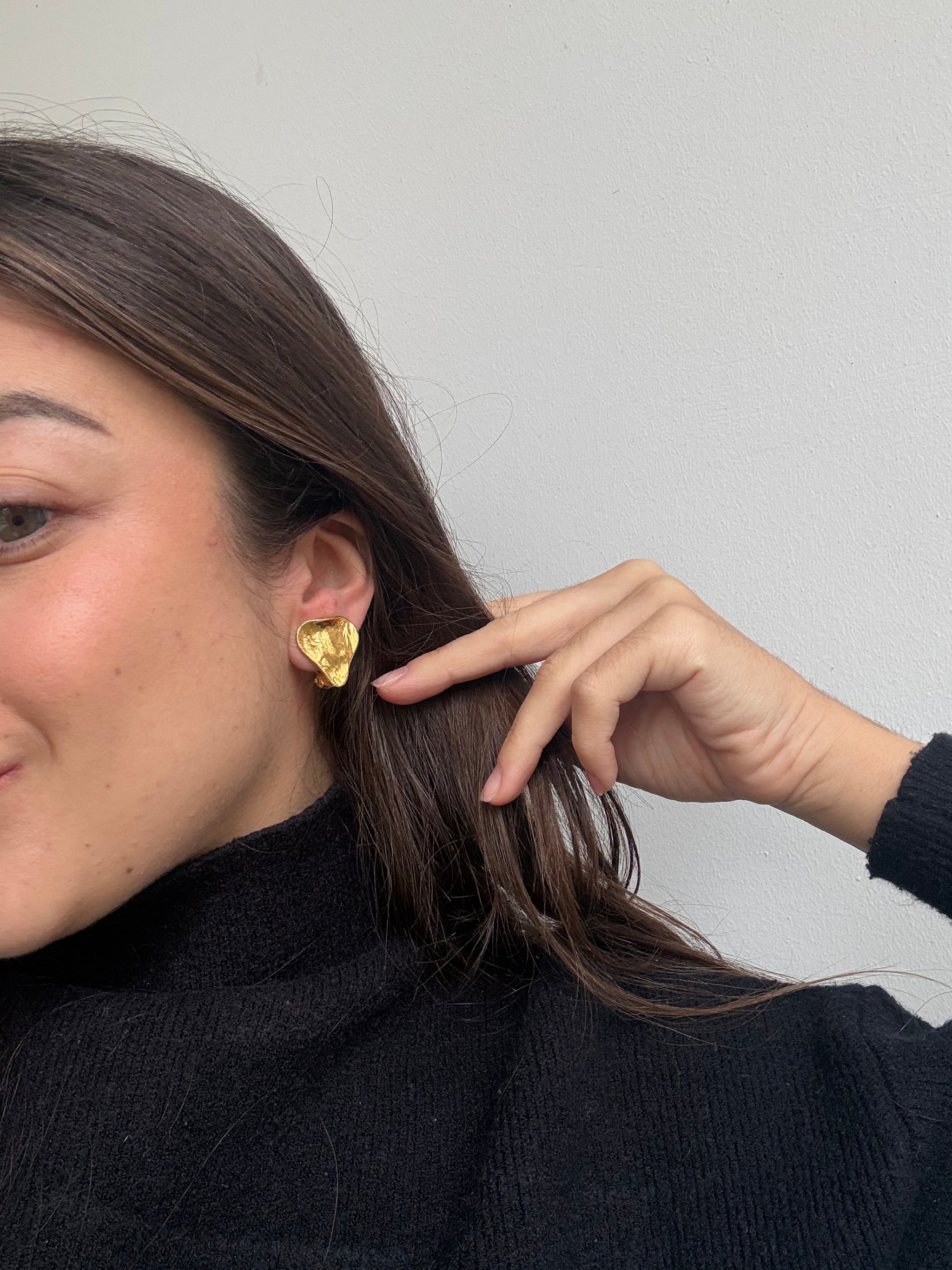 Boucles d’oreilles YSL vintage - Petits cœurs dorés