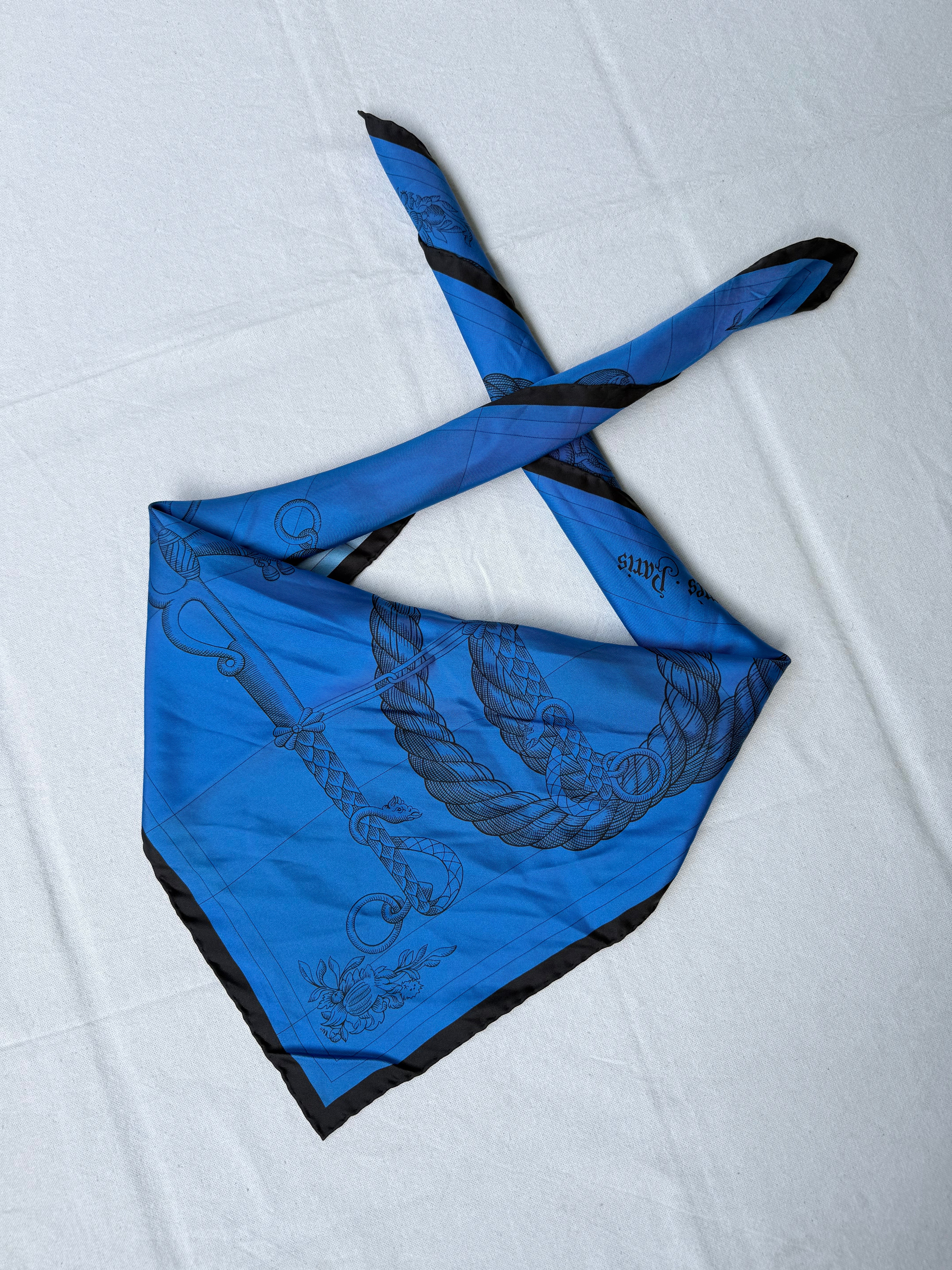 Foulard Hermès double face – Modèle Della cavalleria