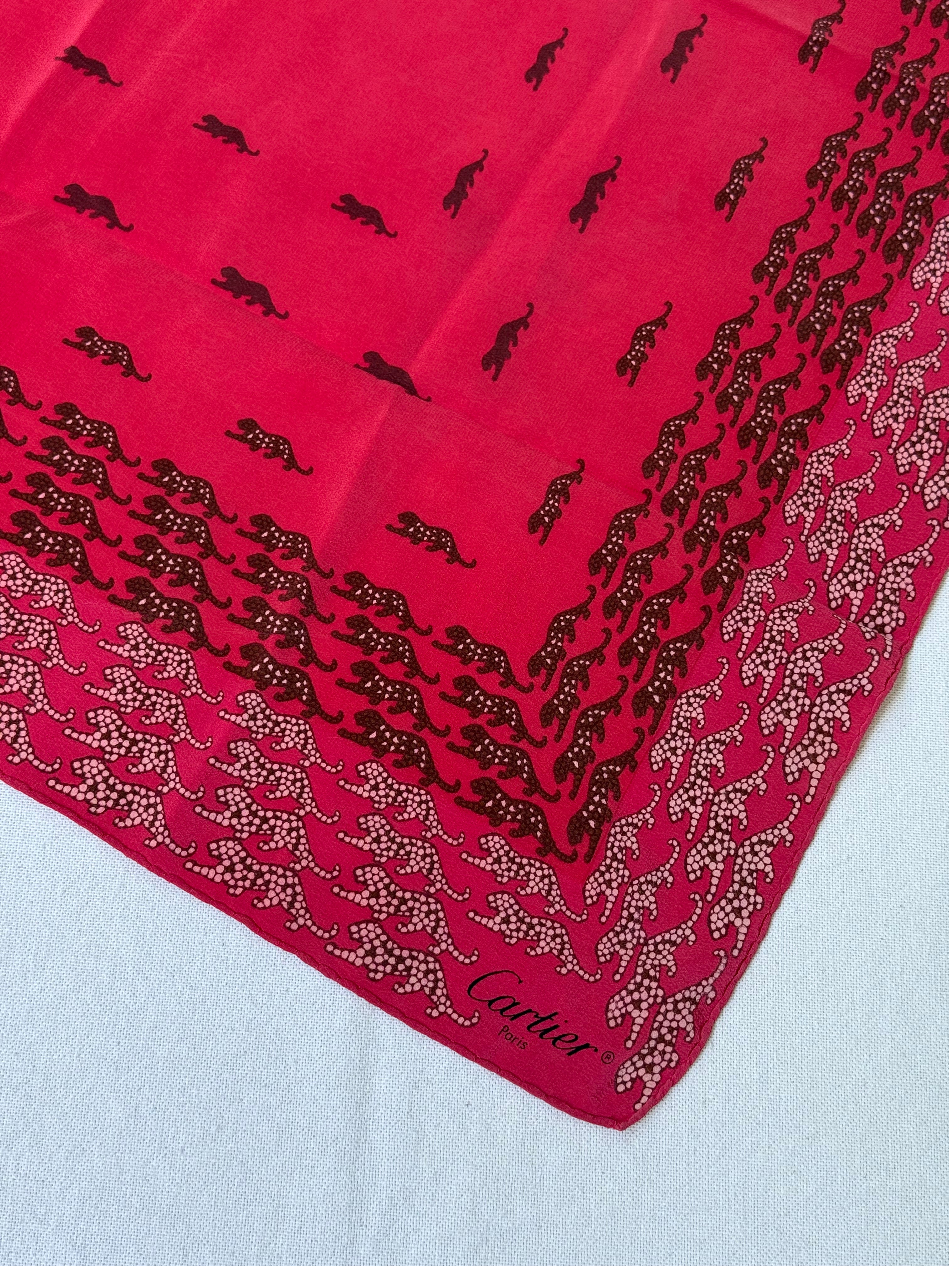 Foulard Cartier – Motifs panthères