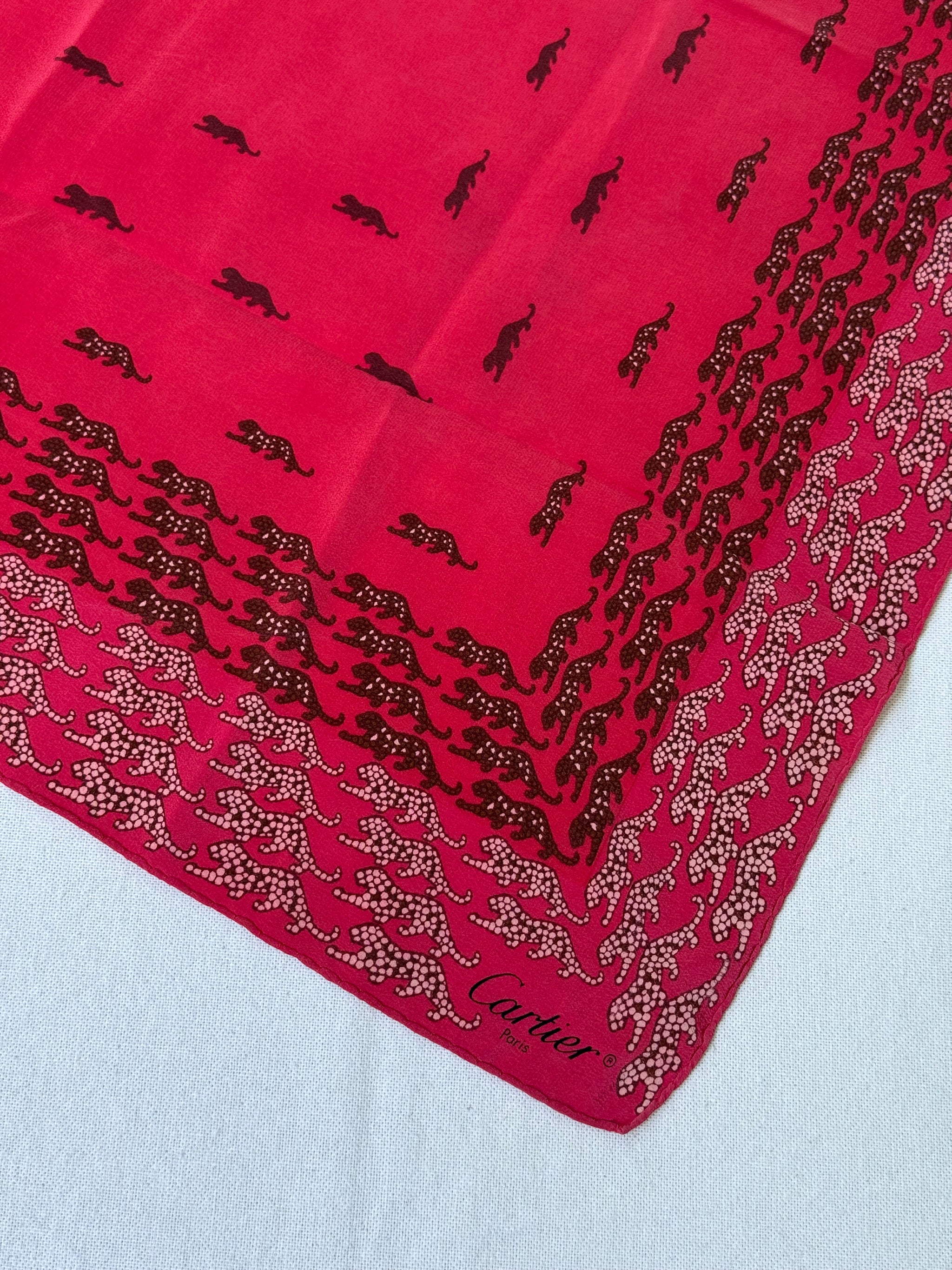 Foulard Cartier – Motifs panthères