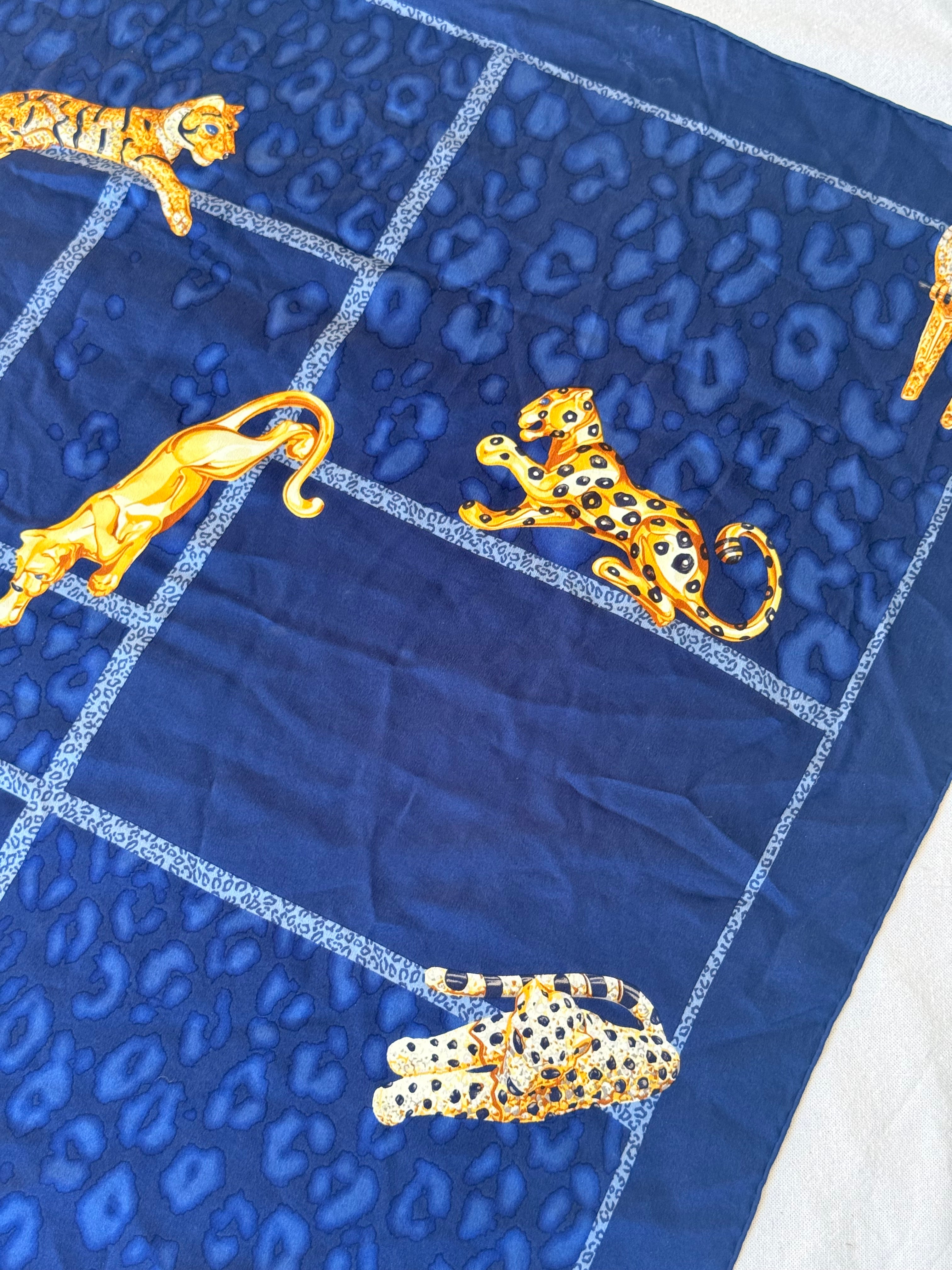 Foulard Cartier - Panthères et Félins