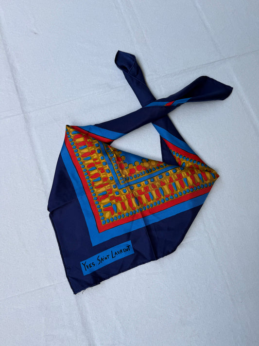 Yves Saint Laurent Scarf – Colorful graphic patterns