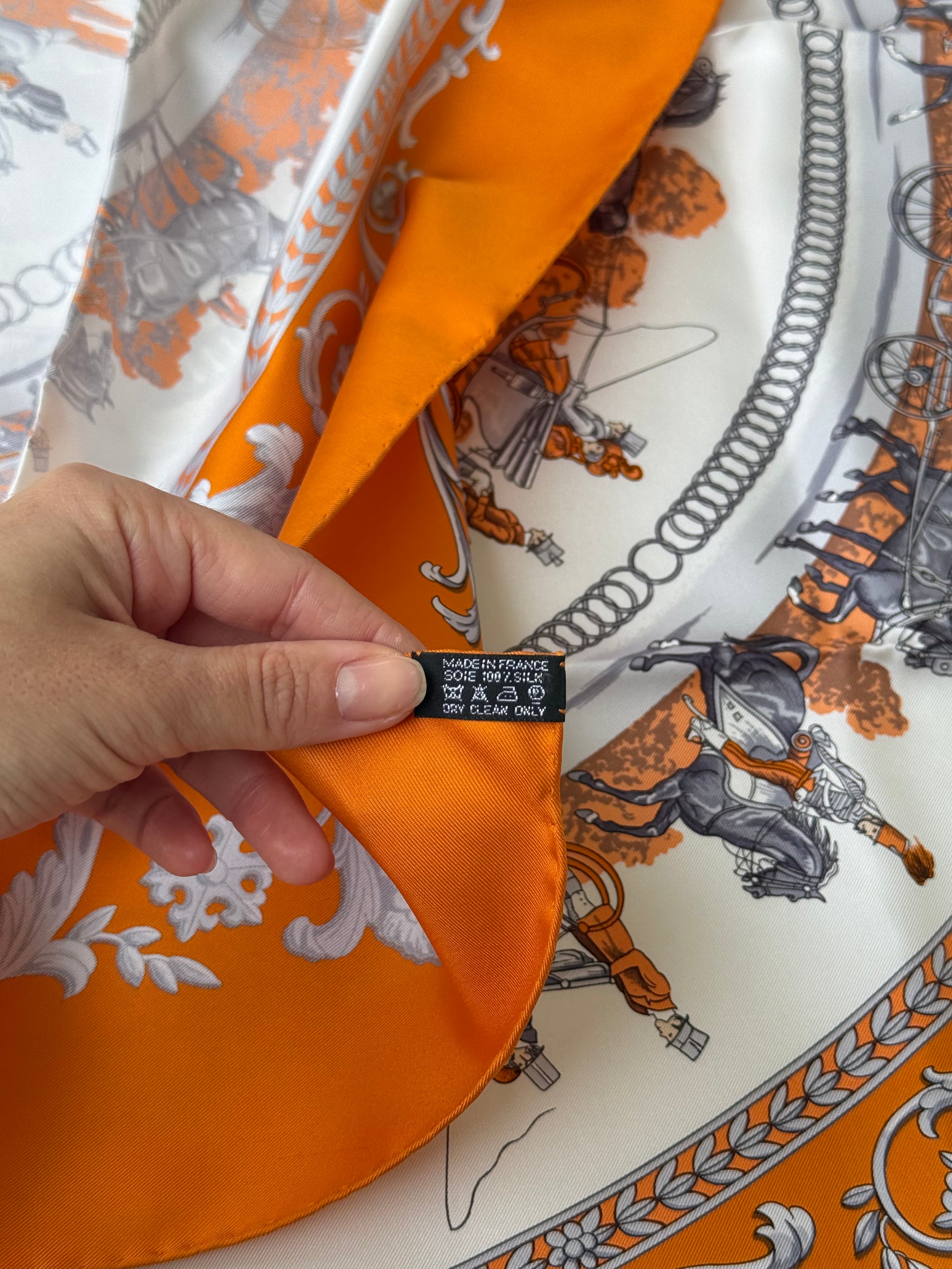 Hermès Scarf - Promenade de Longchamps model