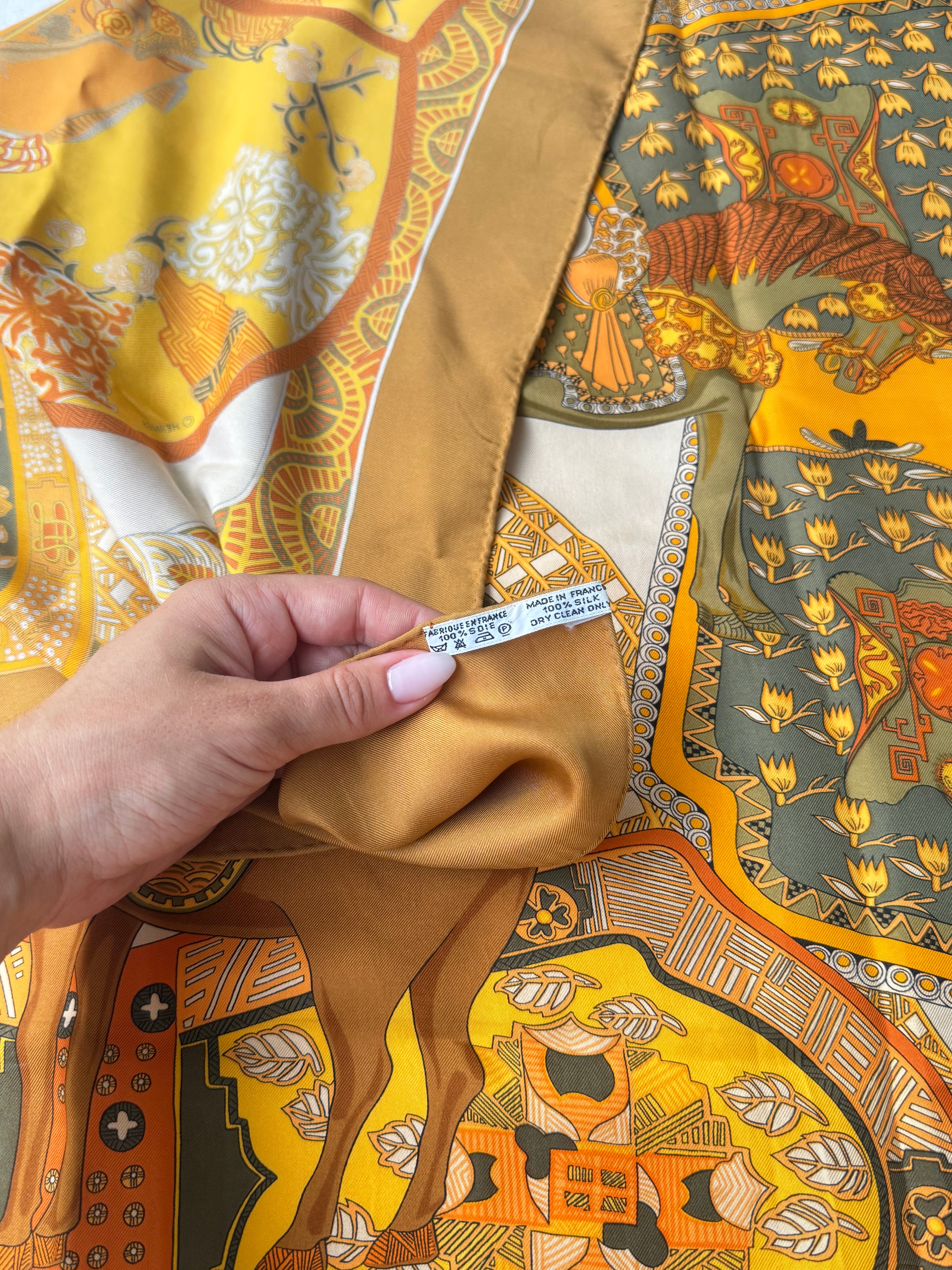 Foulard Hermès – Modèle L'art des steppes