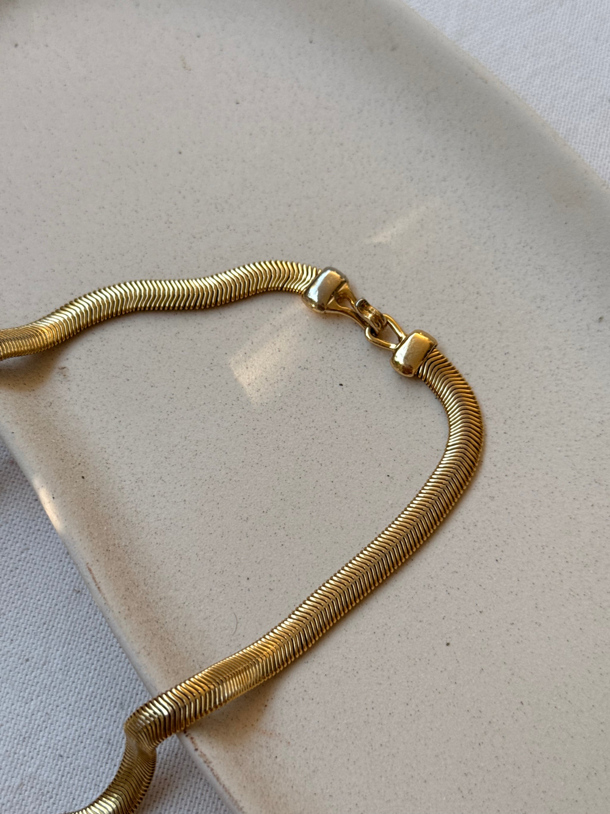 Collier Helena Rubinstein vintage - Pendentif goutte noire facetée