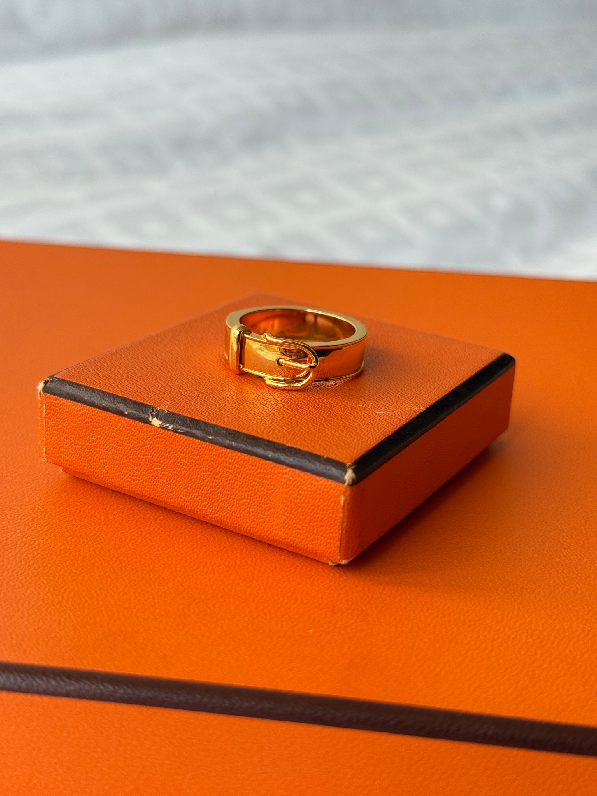 Anneau de foulard Hermès - modèle ceinture