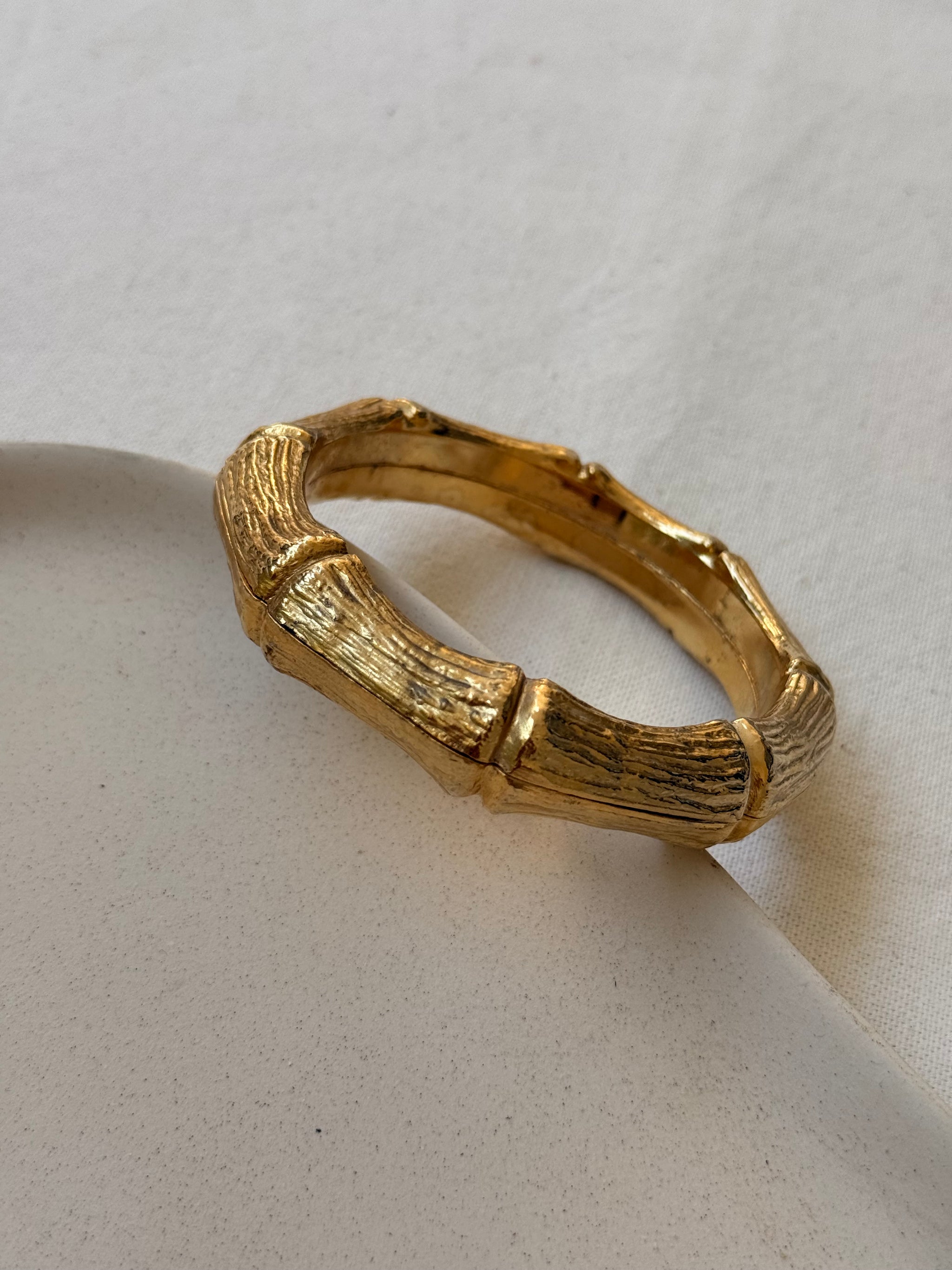 Bracelet vintage - Jonc design bambou