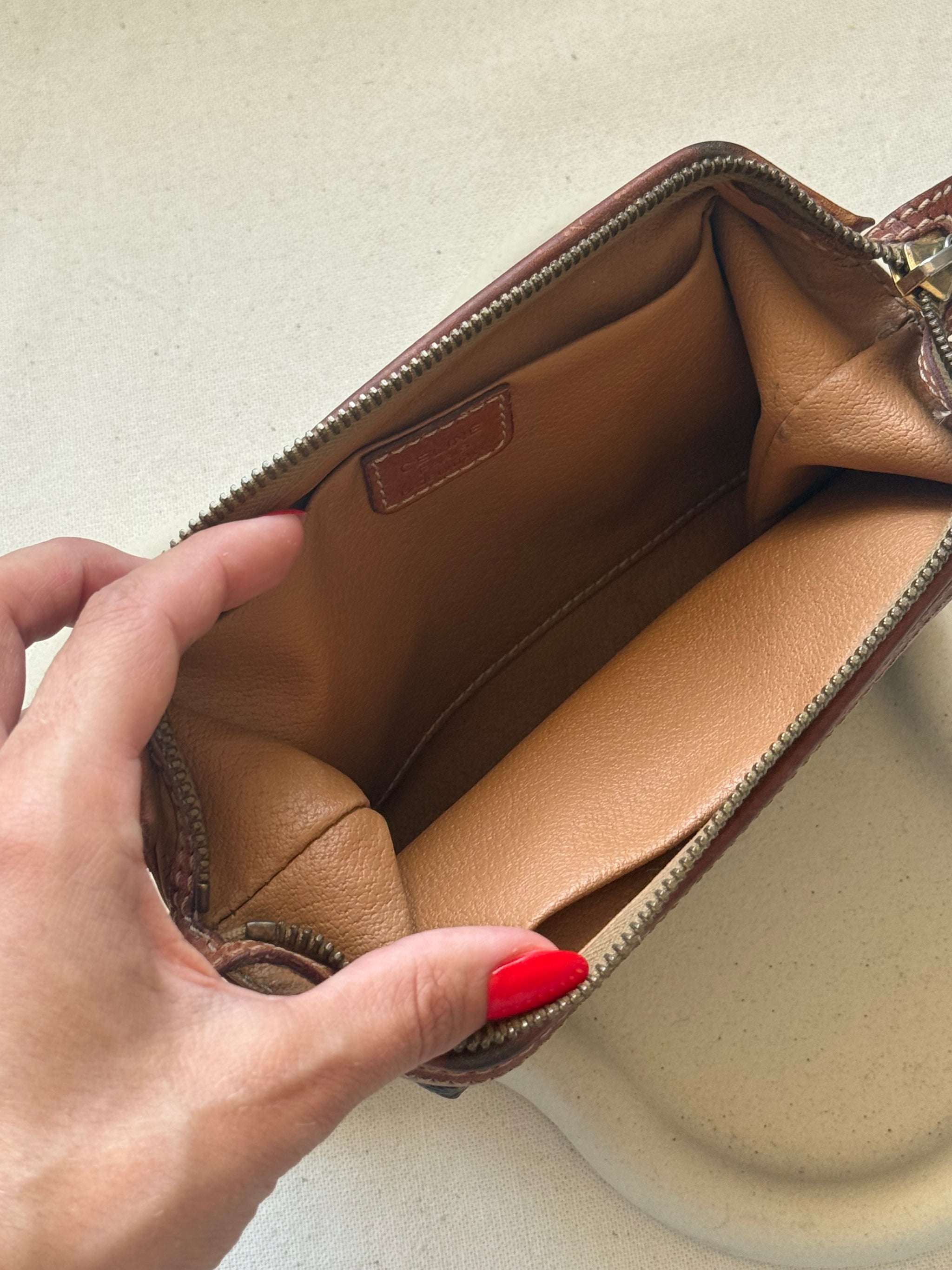 Pochette trousse Céline vintage - Toile triomphe