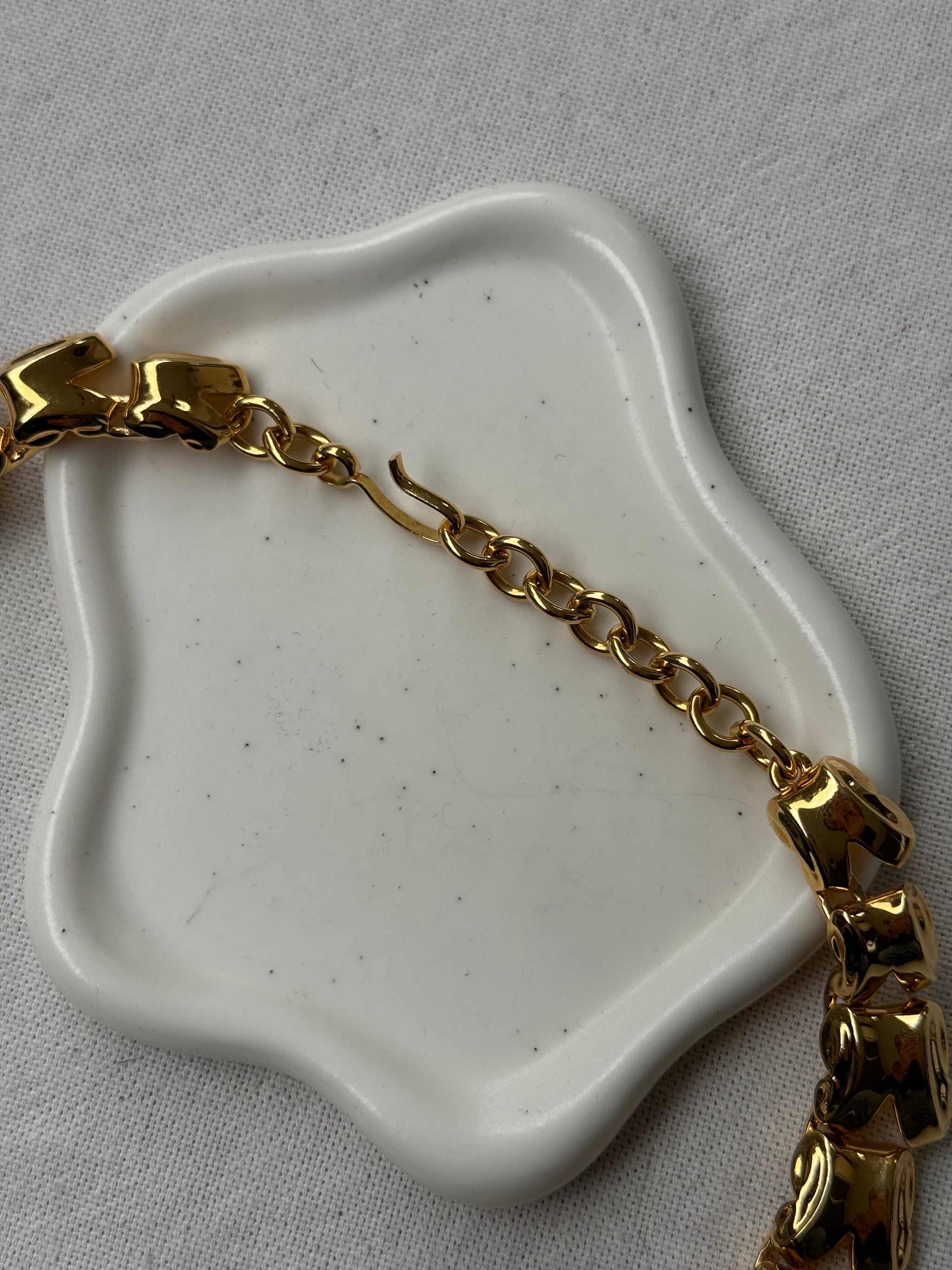 Collier Monet vintage - Maille rectangulaire