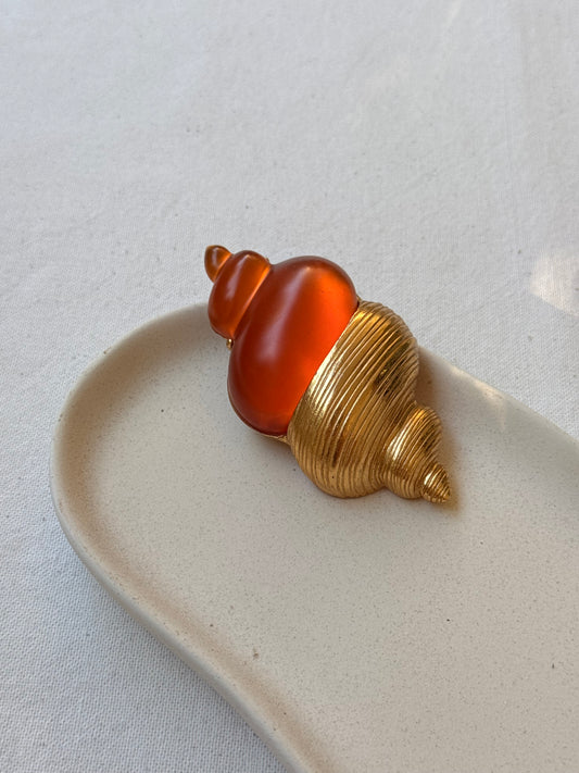 Broche Christian Dior vintage - Coquillage XXL