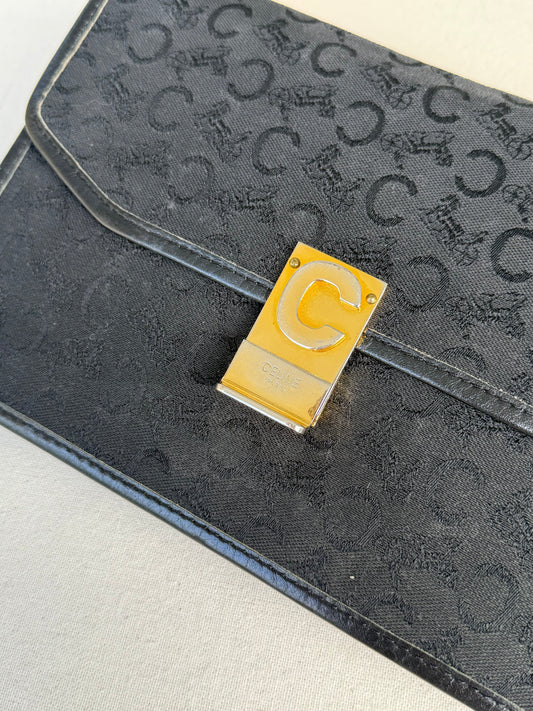 Pochette Céline vintage - Toile noire