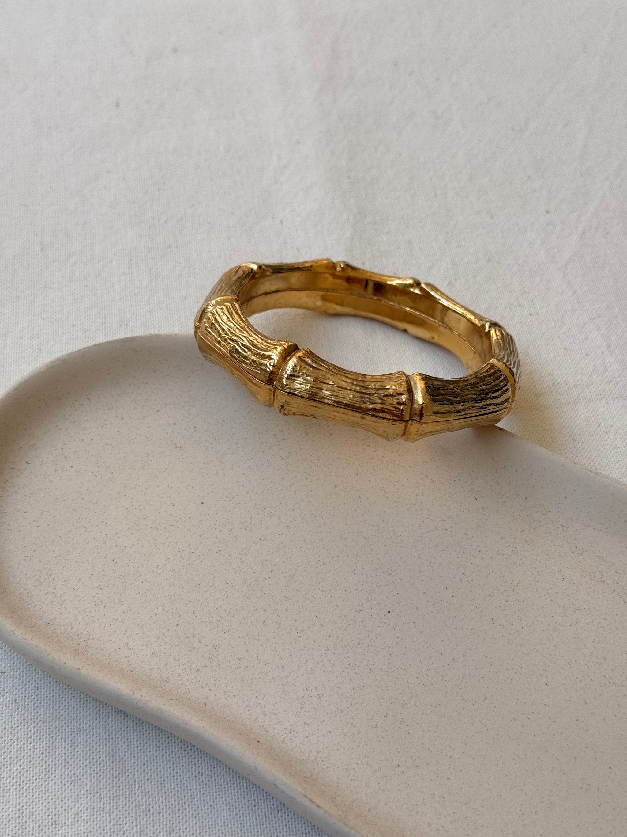 Bracelet vintage - Jonc design bambou