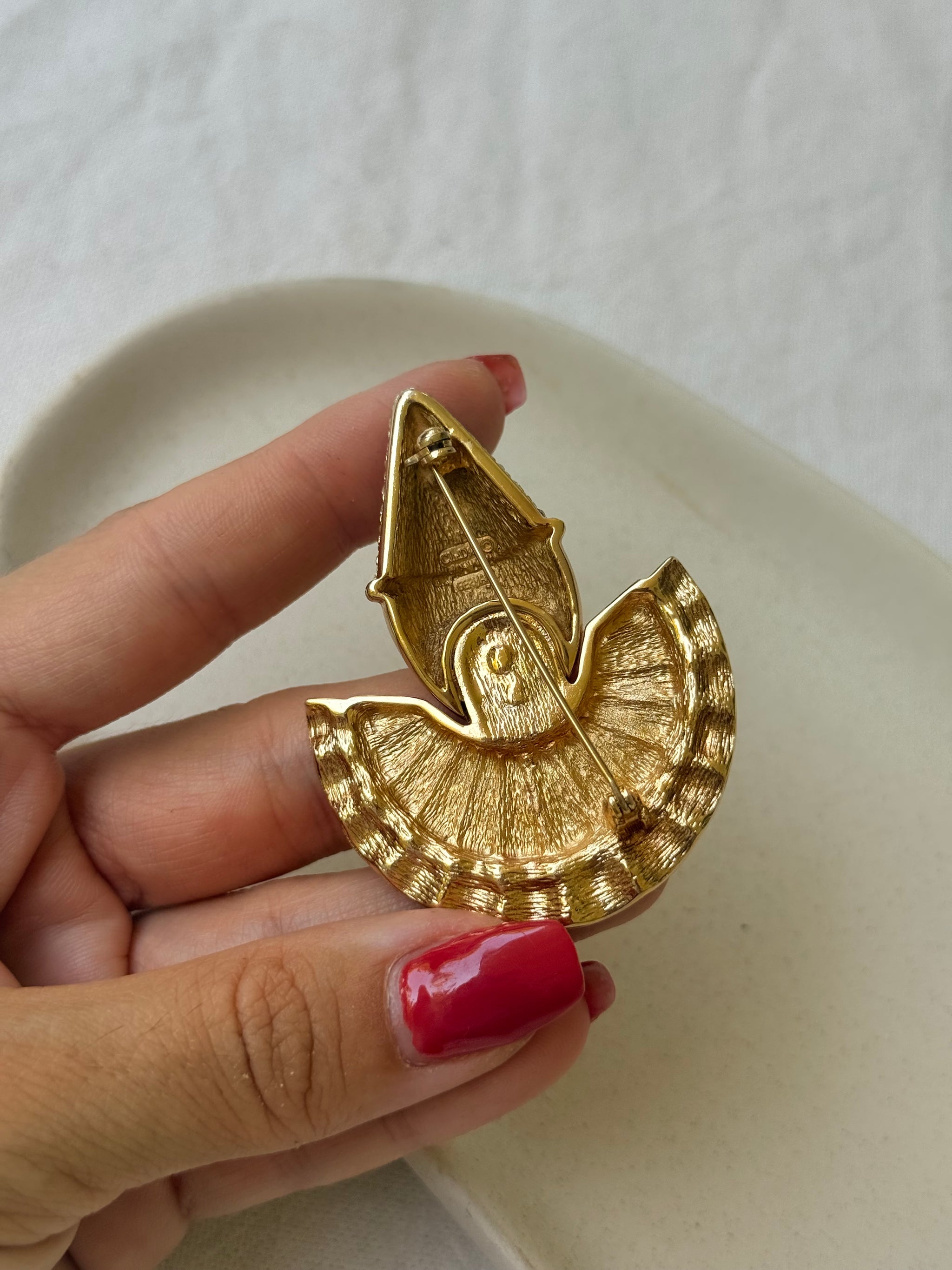 Broche Christian Dior vintage - Arlequin doré